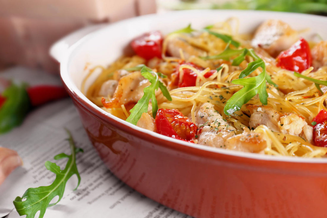 One-Pot Italian-Style Chicken & Whole Wheat Protein Pasta Saute